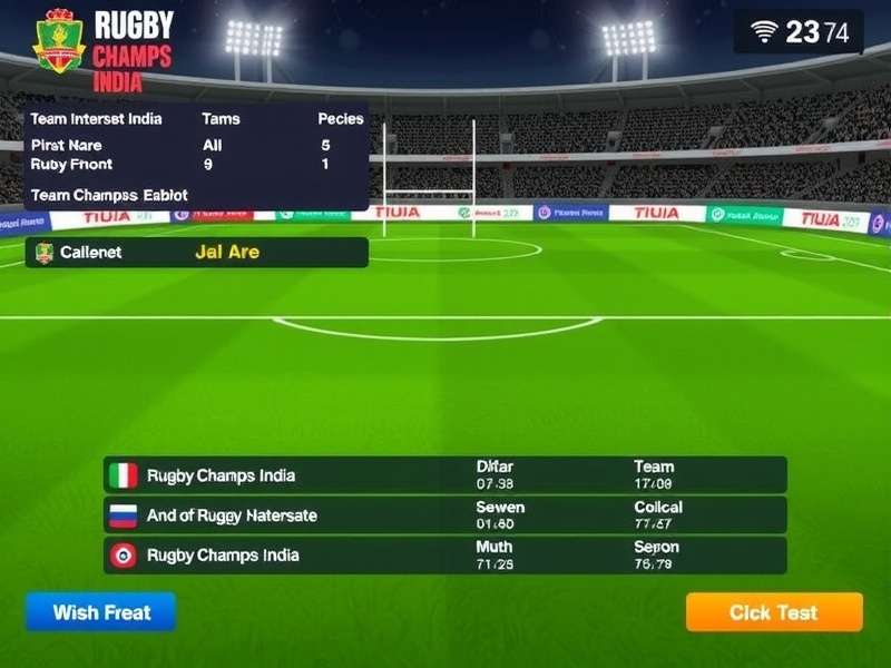 Rugby Champs India gameplay screenshot